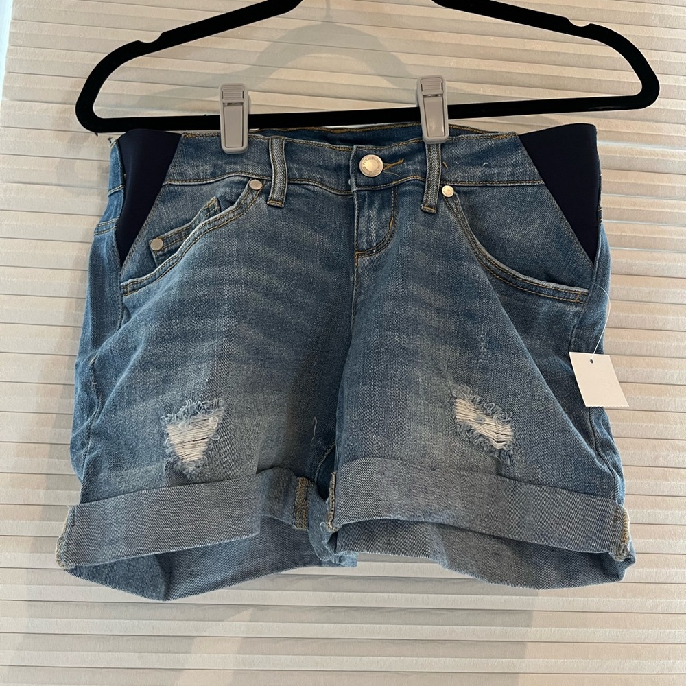 NWT Indigo Blue size S Maternity Shorts